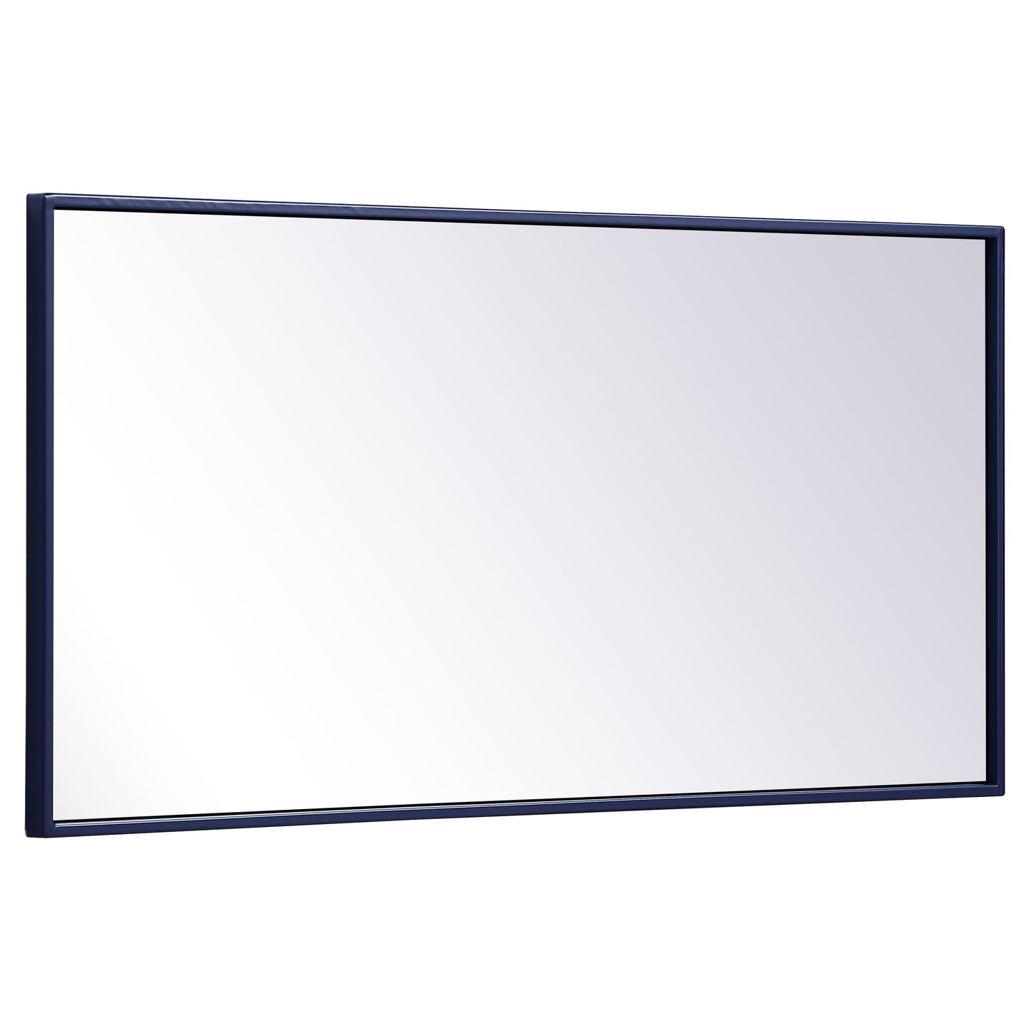 MR41836BL Monet 18" x 36" Metal Framed Rectangular Mirror in Blue