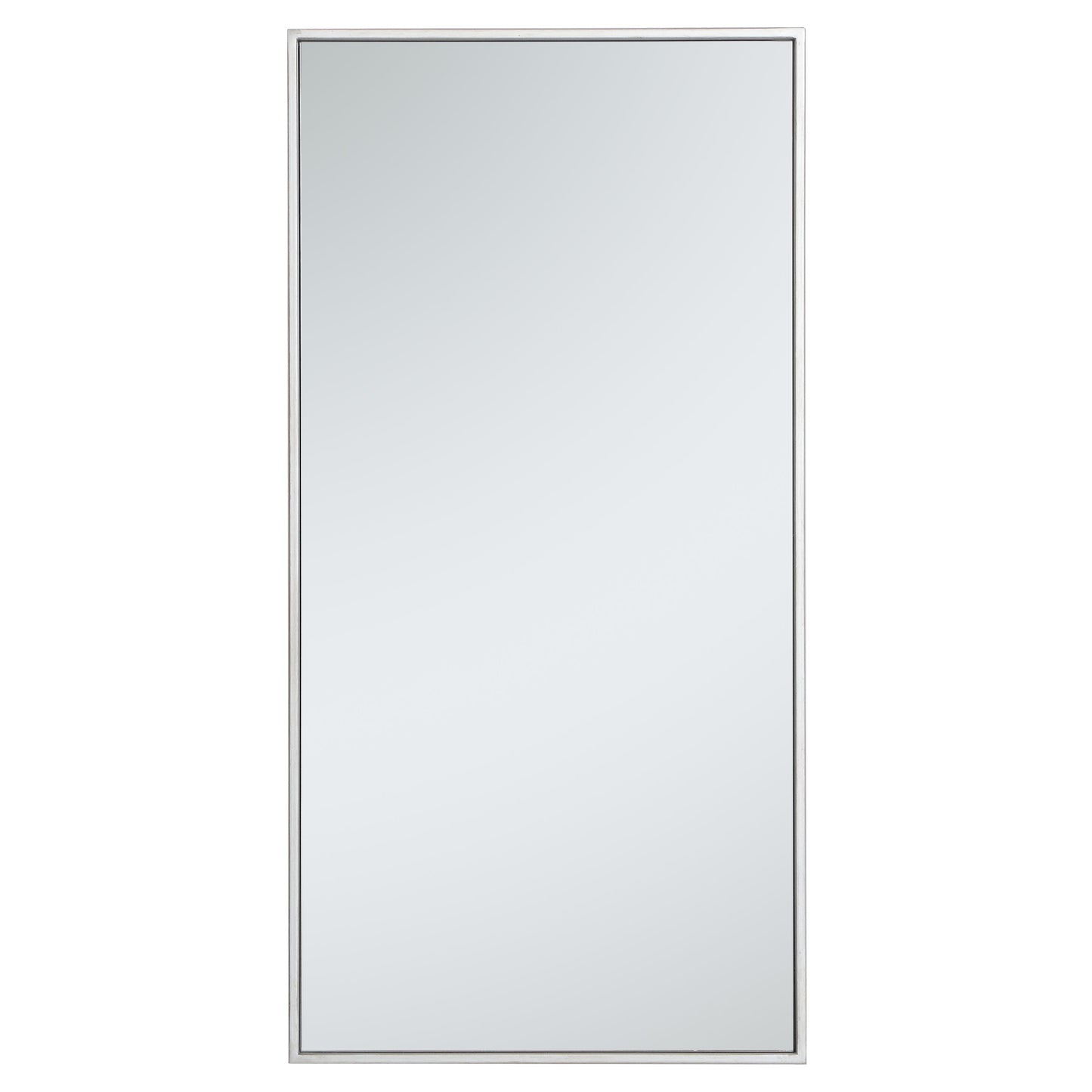 MR41836S Monet 18" x 36" Metal Framed Rectangular Mirror in Silver