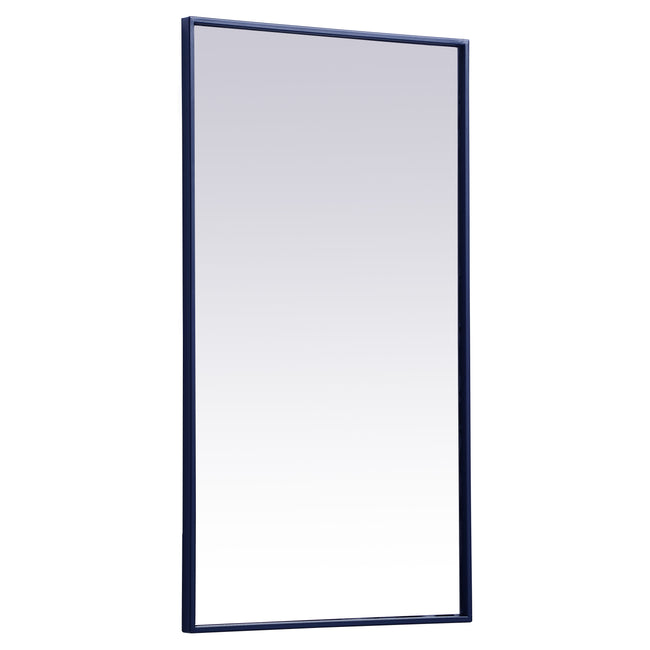 MR42036BL Monet 20" x 36" Metal Framed Rectangular Mirror in Blue