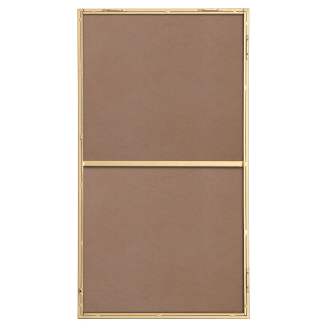 MR42036BR Monet 20" x 36" Metal Framed Rectangular Mirror in Brass