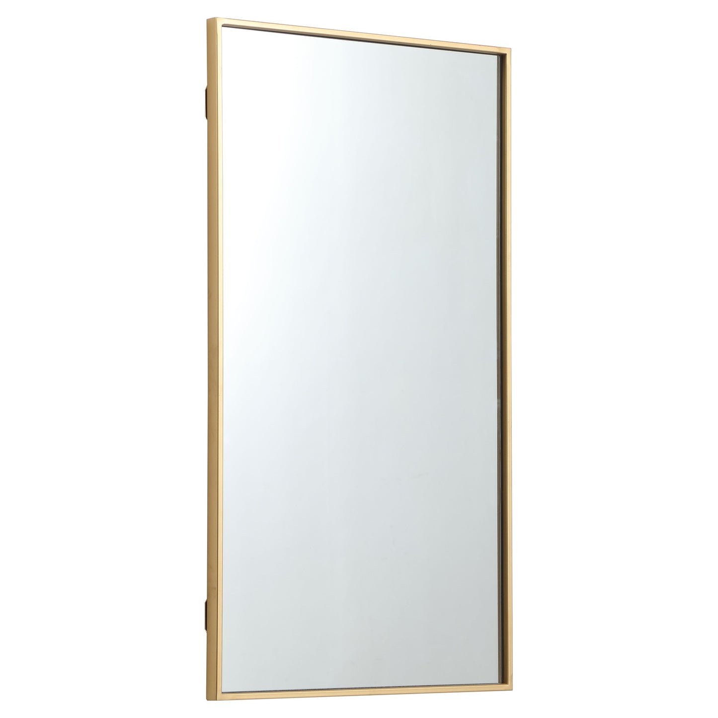 MR42036BR Monet 20" x 36" Metal Framed Rectangular Mirror in Brass
