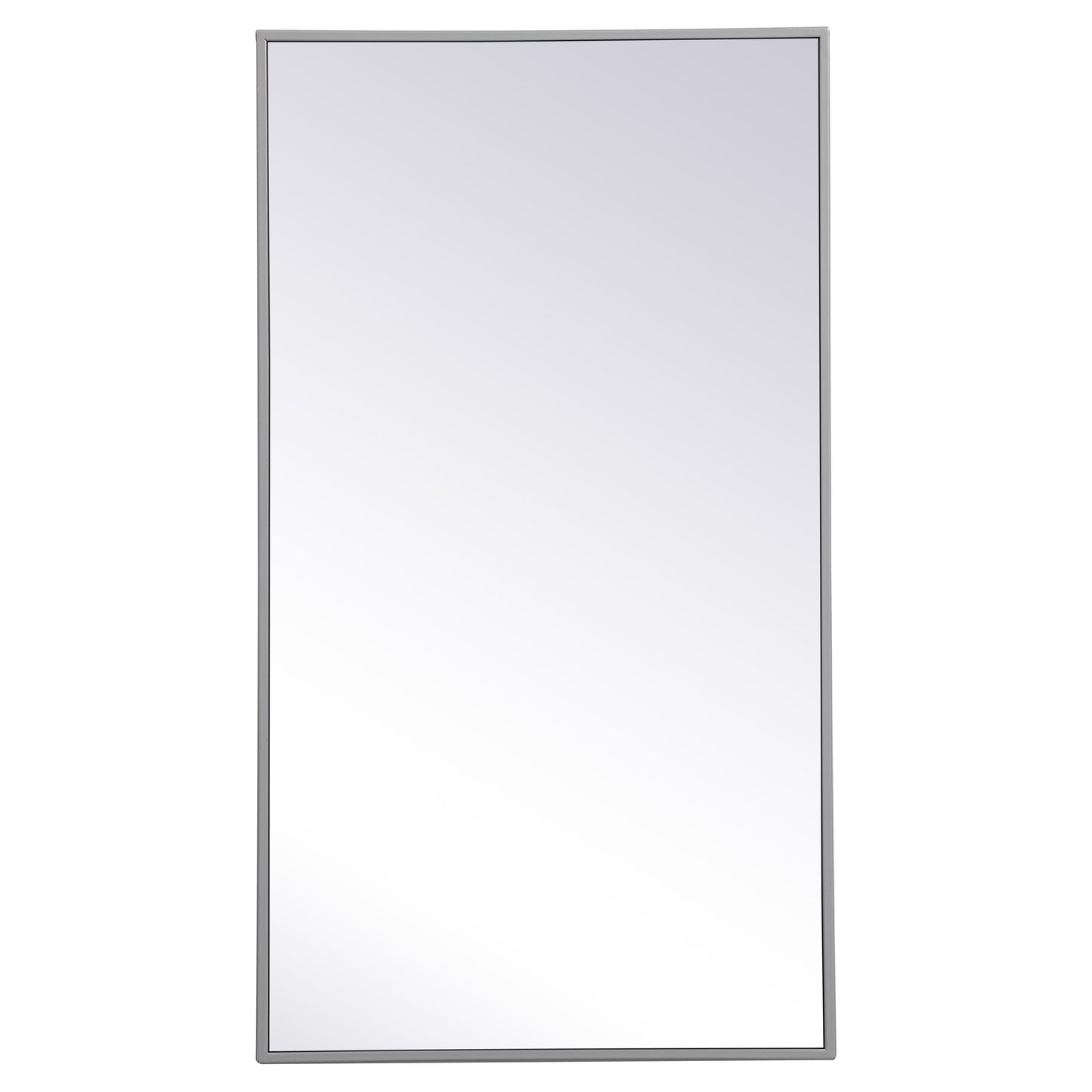 MR42036GR Monet 20" x 36" Metal Framed Rectangular Mirror in Grey