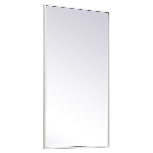 MR42036WH Monet 20" x 36" Metal Framed Rectangular Mirror in White