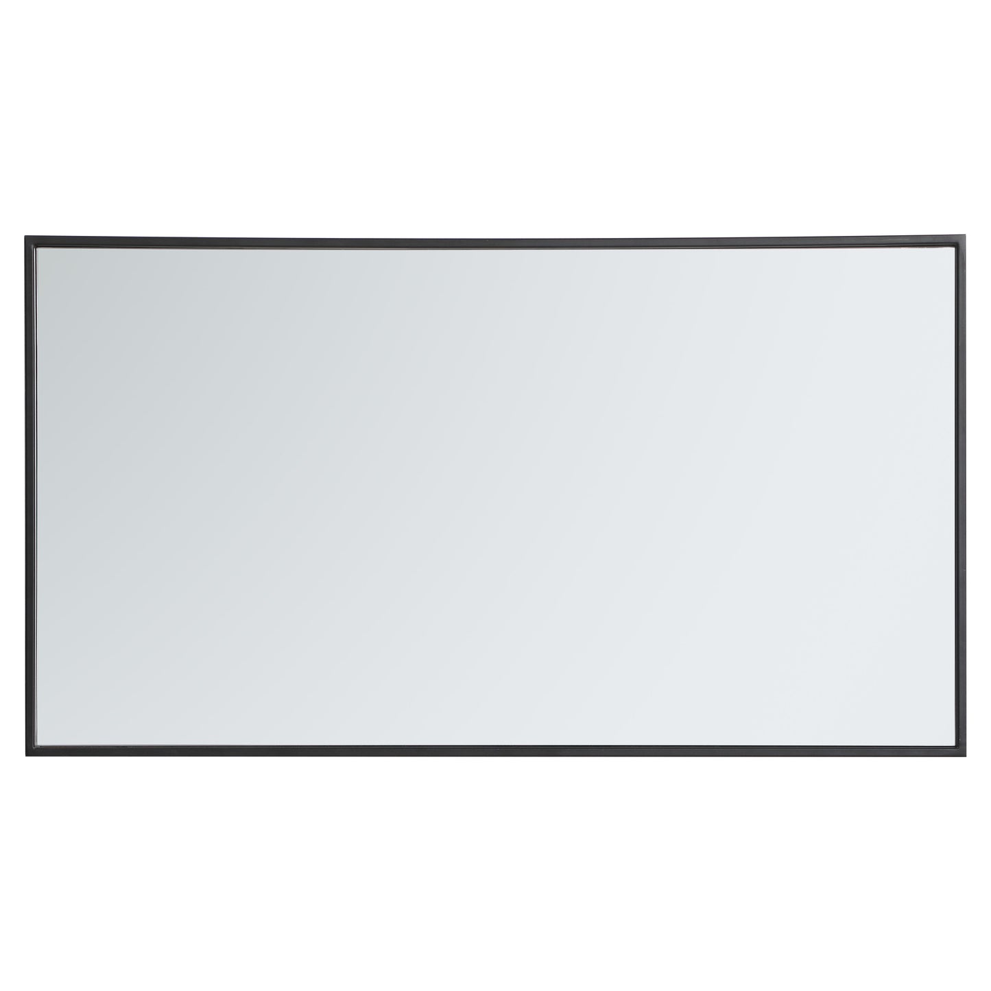 MR42036BK Monet 20" x 36" Metal Framed Rectangular Mirror in Black
