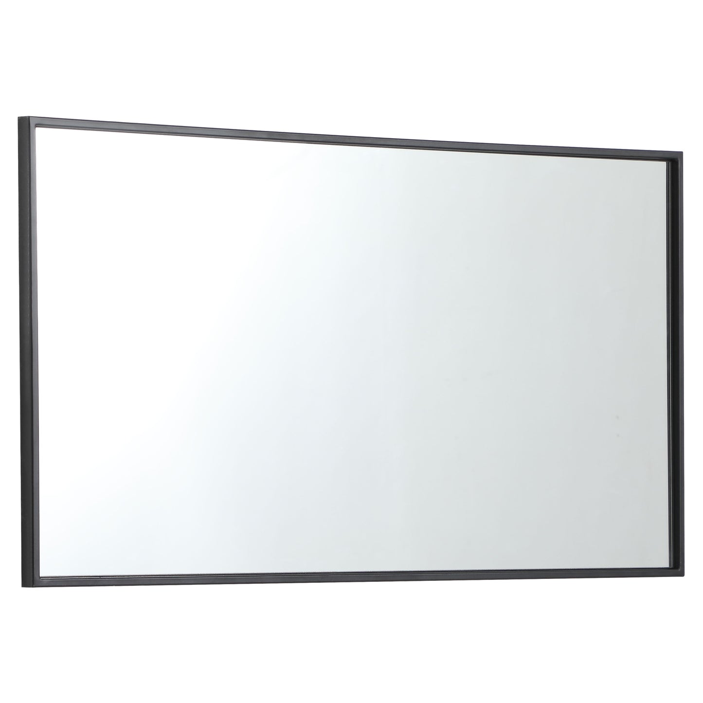 MR42036BK Monet 20" x 36" Metal Framed Rectangular Mirror in Black