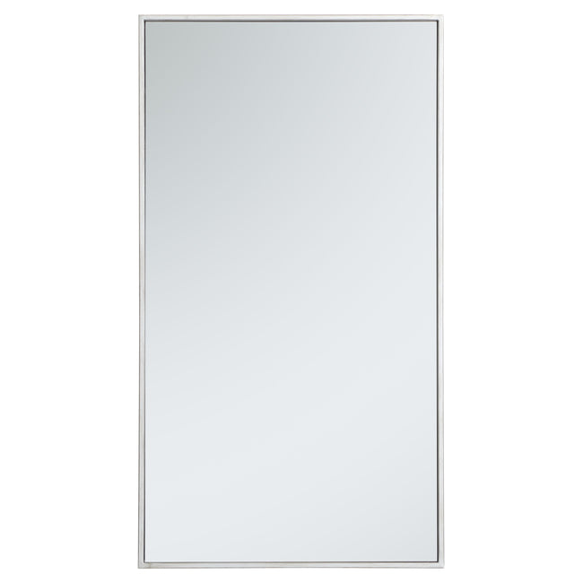 MR42036S Monet 20" x 36" Metal Framed Rectangular Mirror in Silver