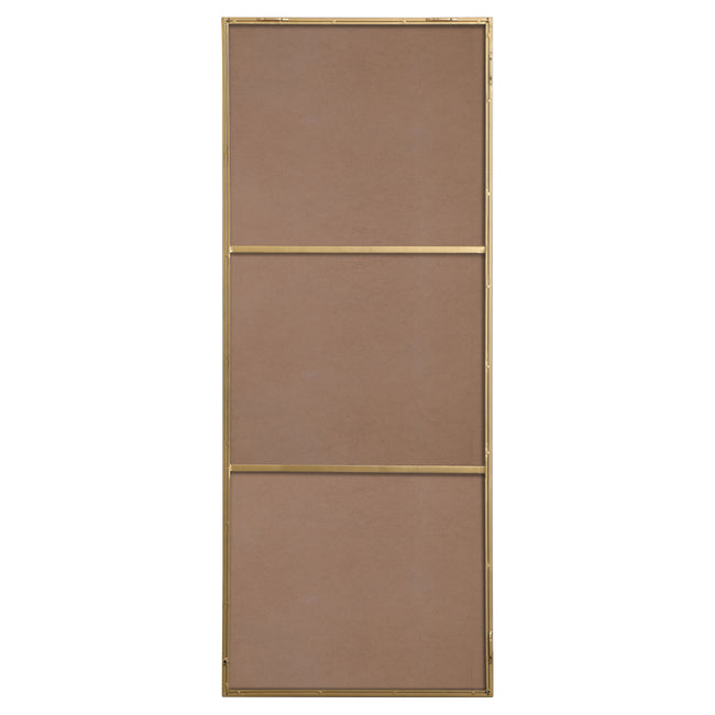 MR42460BR Monet 24" x 60" Metal Framed Rectangular Mirror in Brass