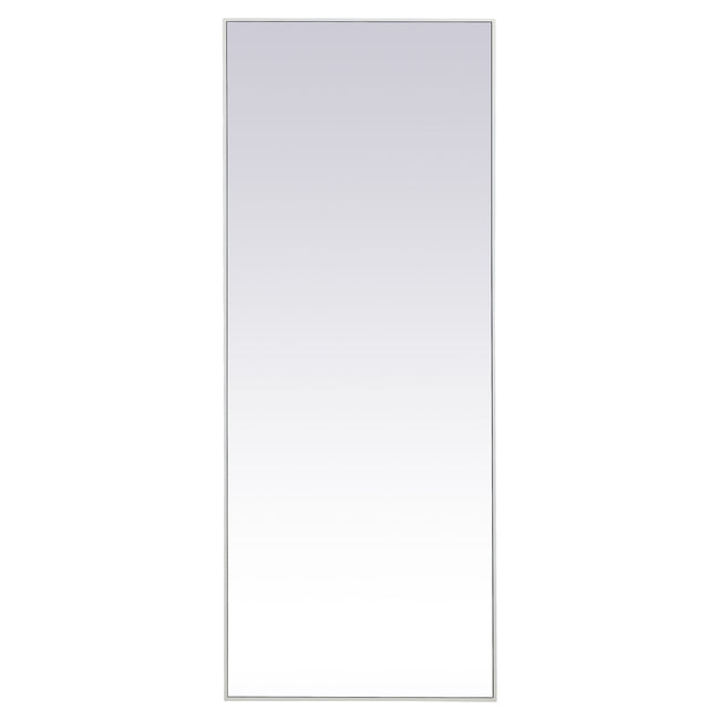 MR42460WH Monet 24" x 60" Metal Framed Rectangular Mirror in White
