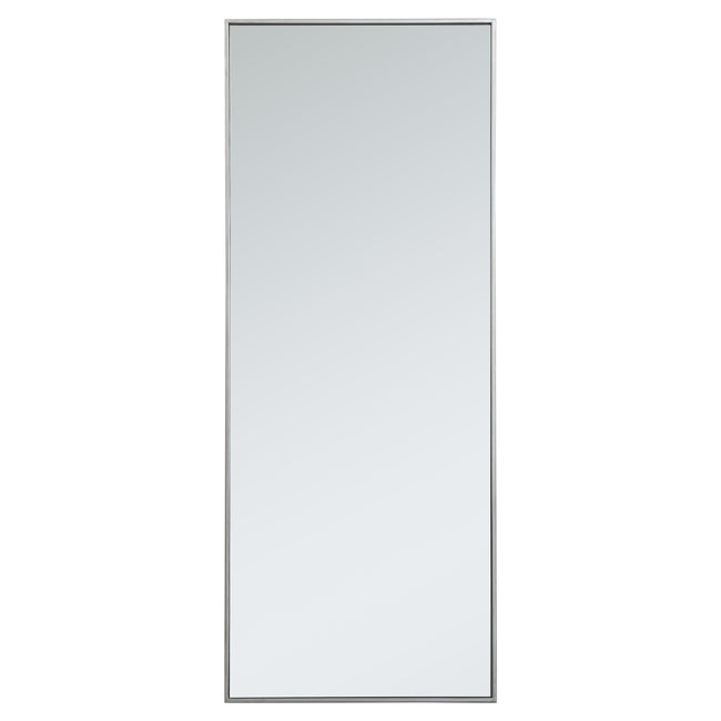 MR42460S Monet 24" x 60" Metal Framed Rectangular Mirror in Silver