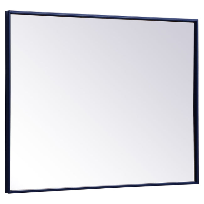 MR42736BL Monet 27" x 36" Metal Framed Rectangular Mirror in Blue