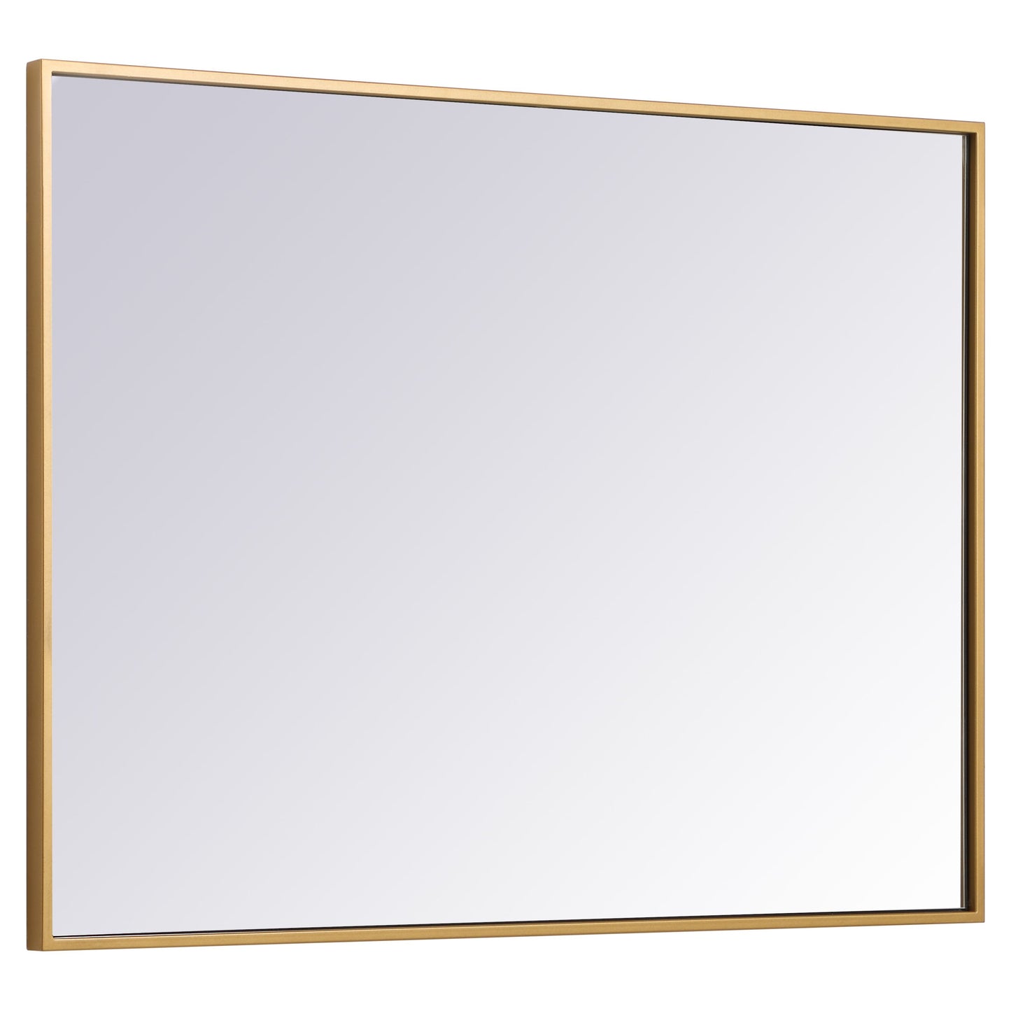 MR42736BR Monet 27" x 36" Metal Framed Rectangular Mirror in Brass