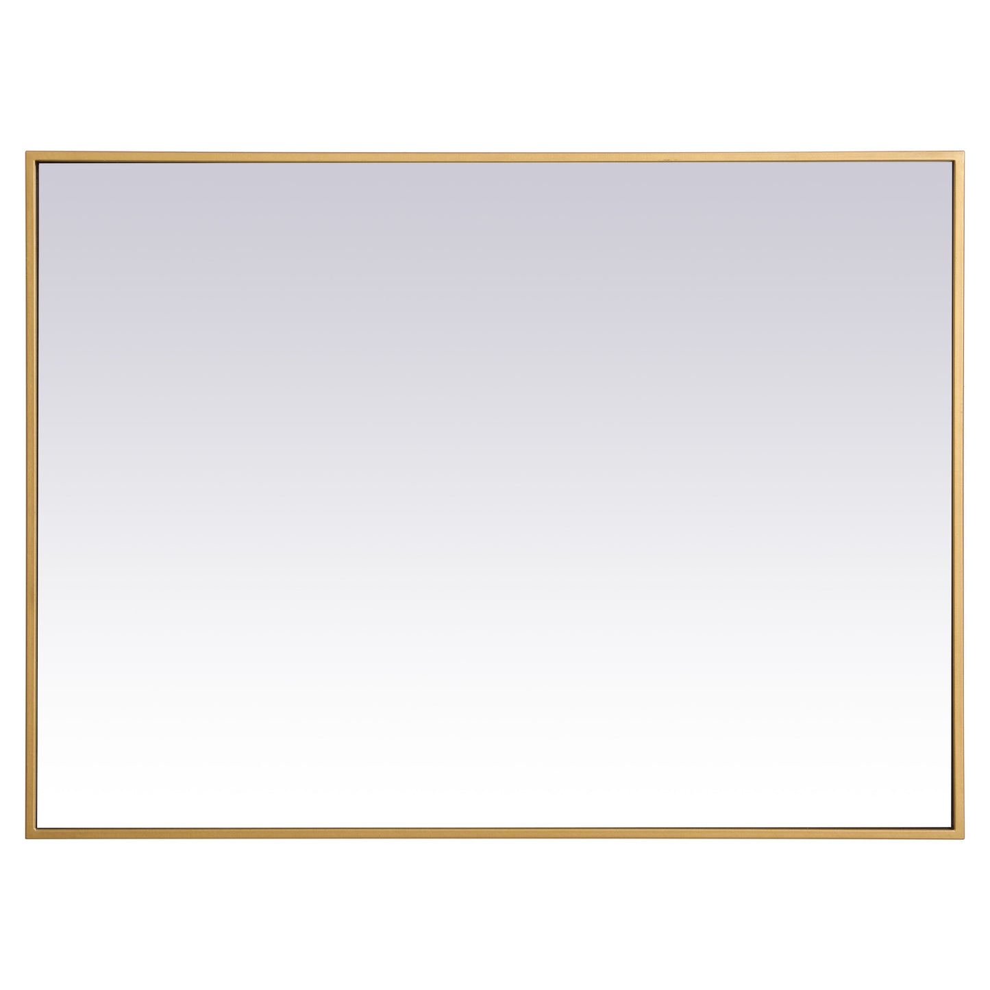 MR42736BR Monet 27" x 36" Metal Framed Rectangular Mirror in Brass