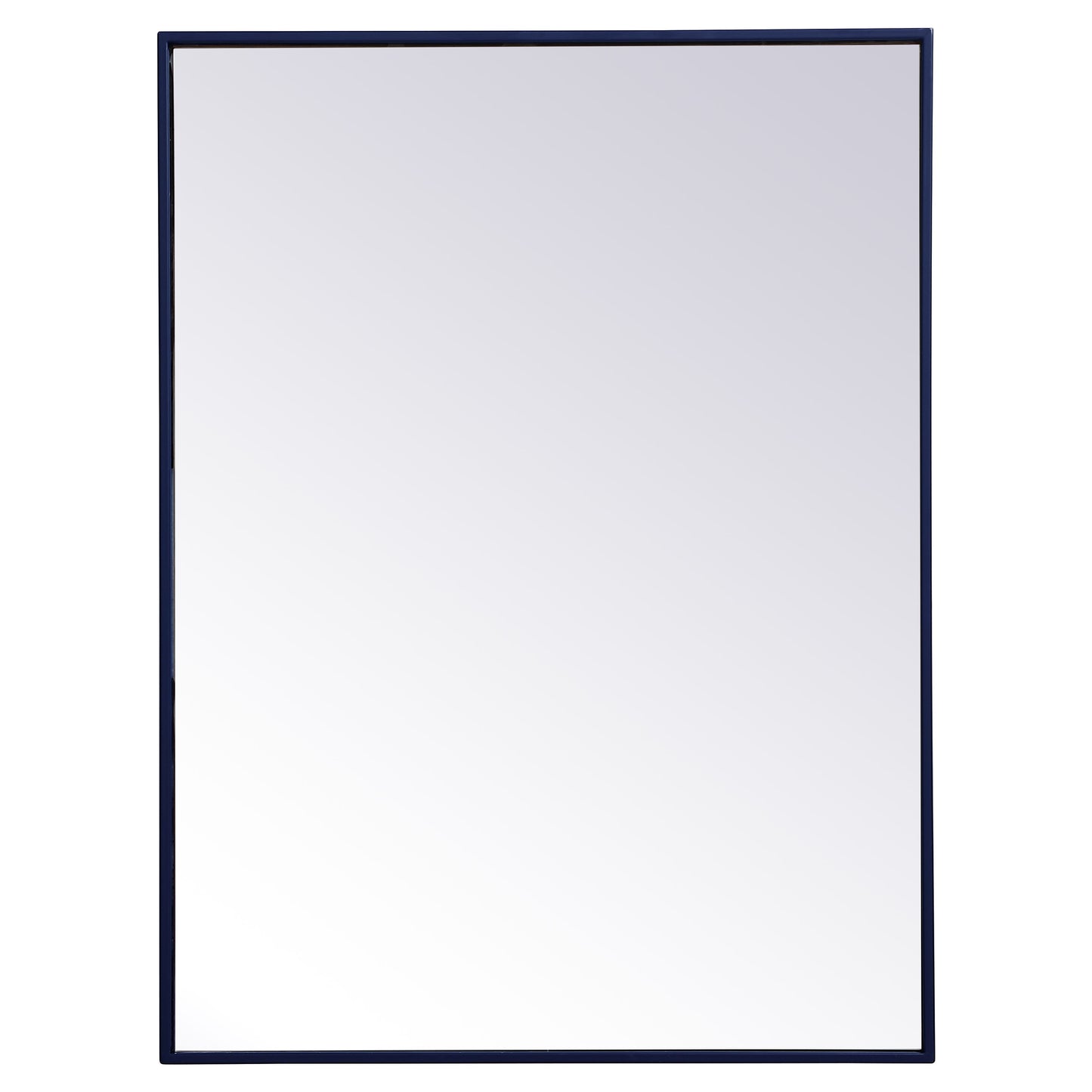 MR42736BL Monet 27" x 36" Metal Framed Rectangular Mirror in Blue
