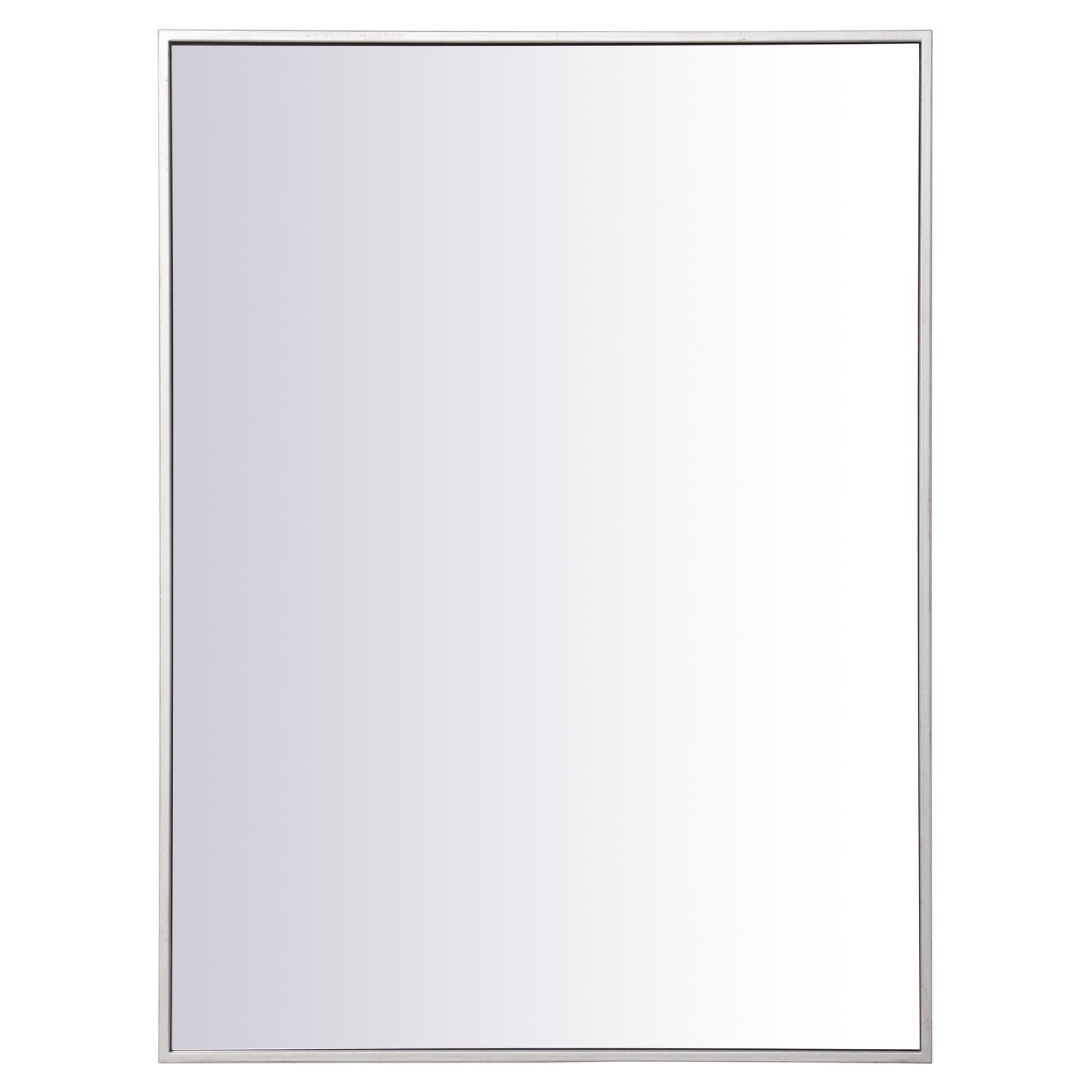 MR42736S Monet 27" x 36" Metal Framed Rectangular Mirror in Silver