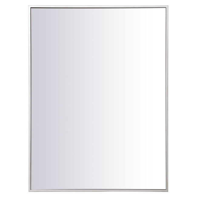 MR42736S Monet 27" x 36" Metal Framed Rectangular Mirror in Silver