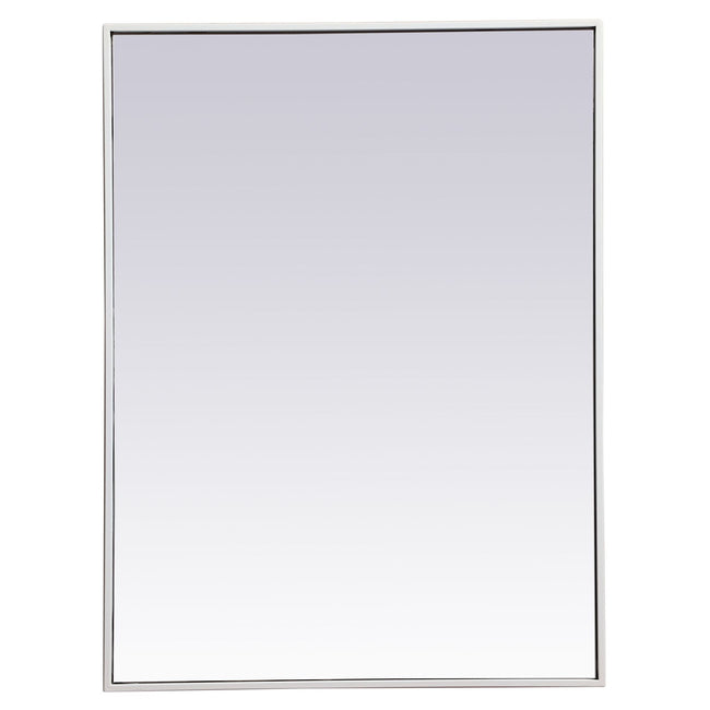 MR42736WH Monet 27" x 36" Metal Framed Rectangular Mirror in White
