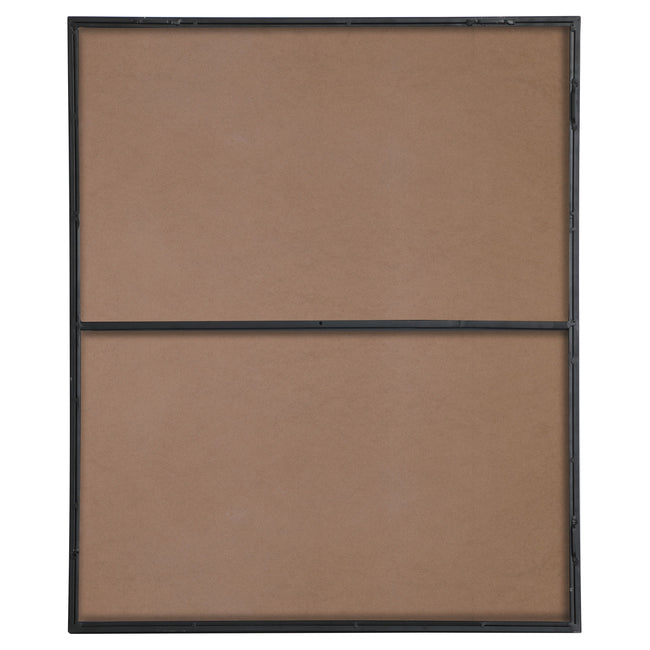 MR43036BK Monet 30" x 36" Metal Framed Rectangular Mirror in Black