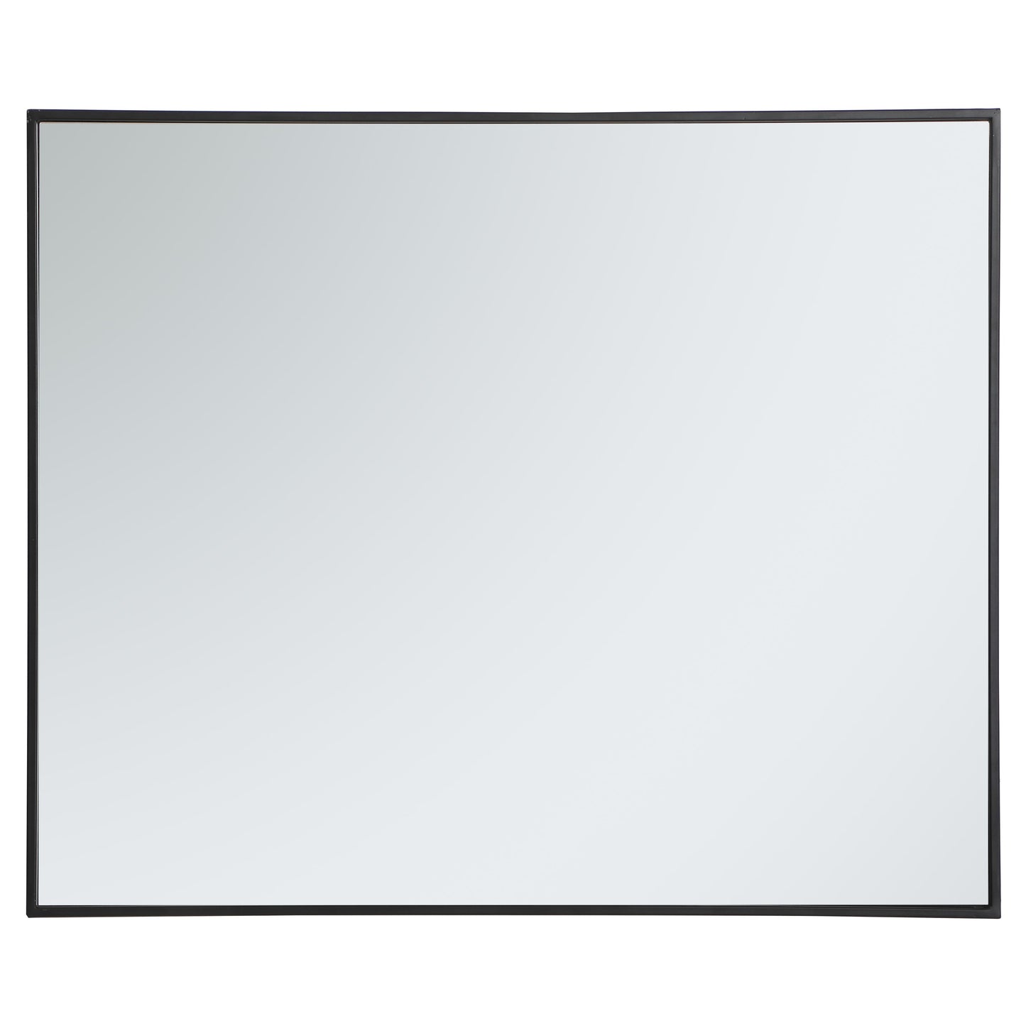 MR43036BK Monet 30" x 36" Metal Framed Rectangular Mirror in Black