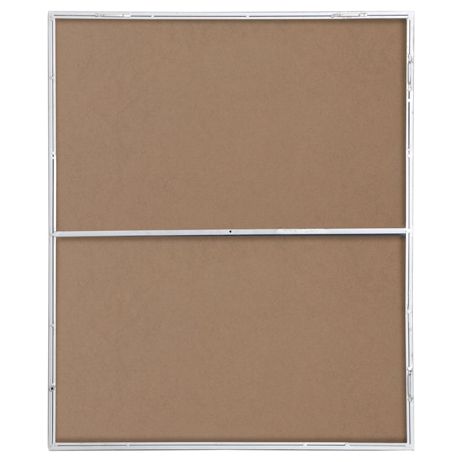 MR43036S Monet 30" x 36" Metal Framed Rectangular Mirror in Silver