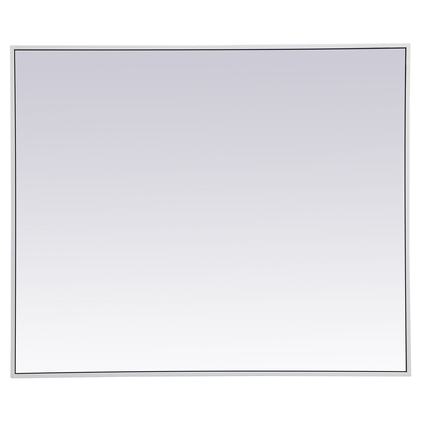 MR43036WH Monet 30" x 36" Metal Framed Rectangular Mirror in White
