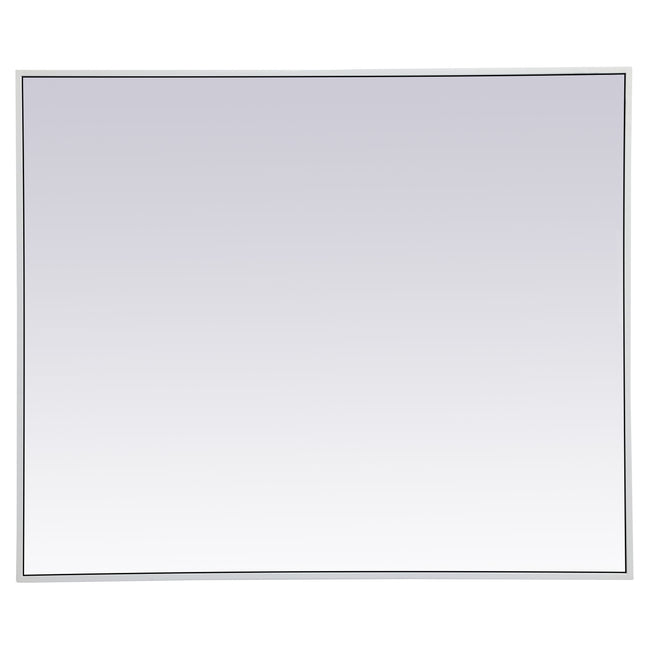 MR43036WH Monet 30" x 36" Metal Framed Rectangular Mirror in White