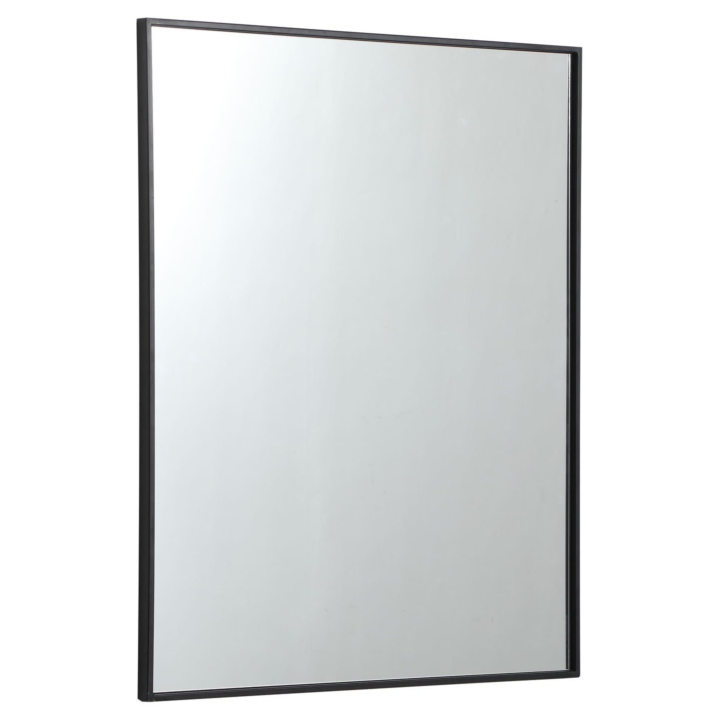 MR43036BK Monet 30" x 36" Metal Framed Rectangular Mirror in Black