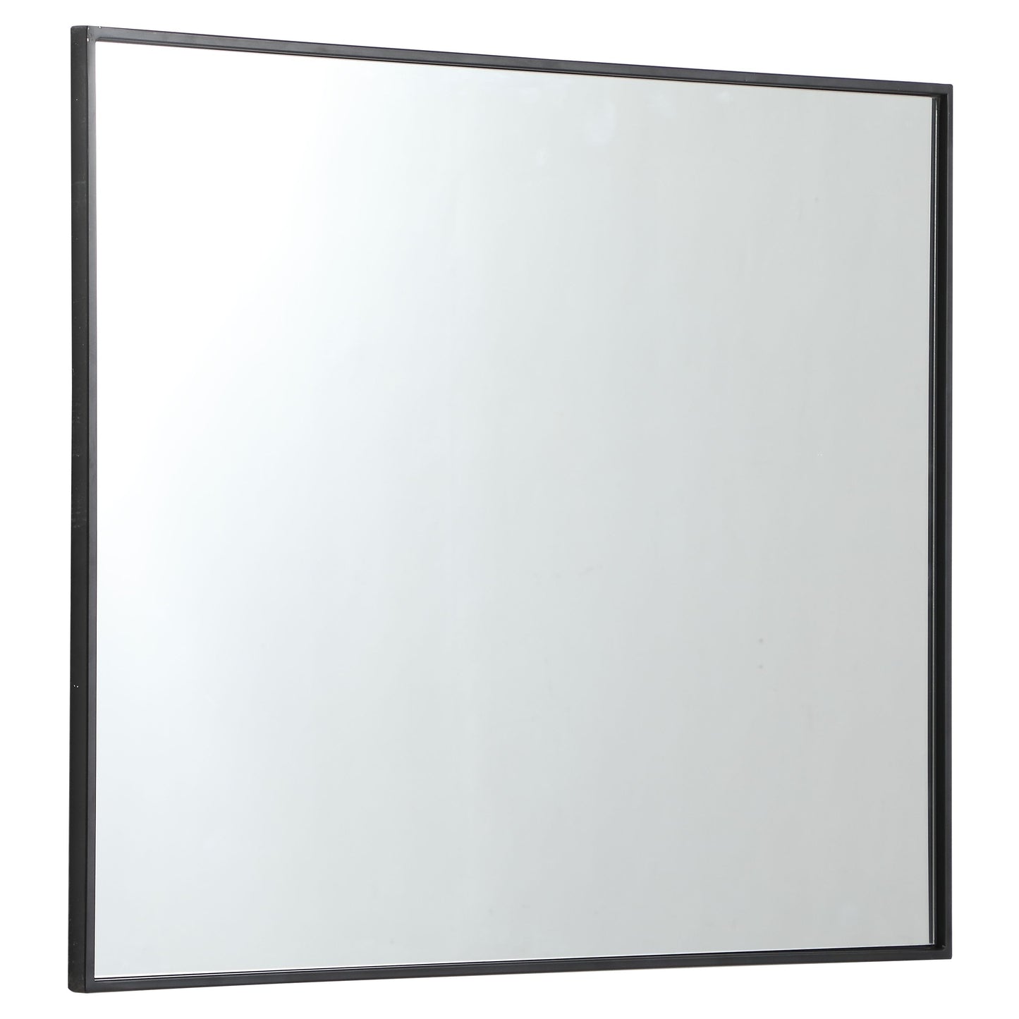 MR43036BK Monet 30" x 36" Metal Framed Rectangular Mirror in Black