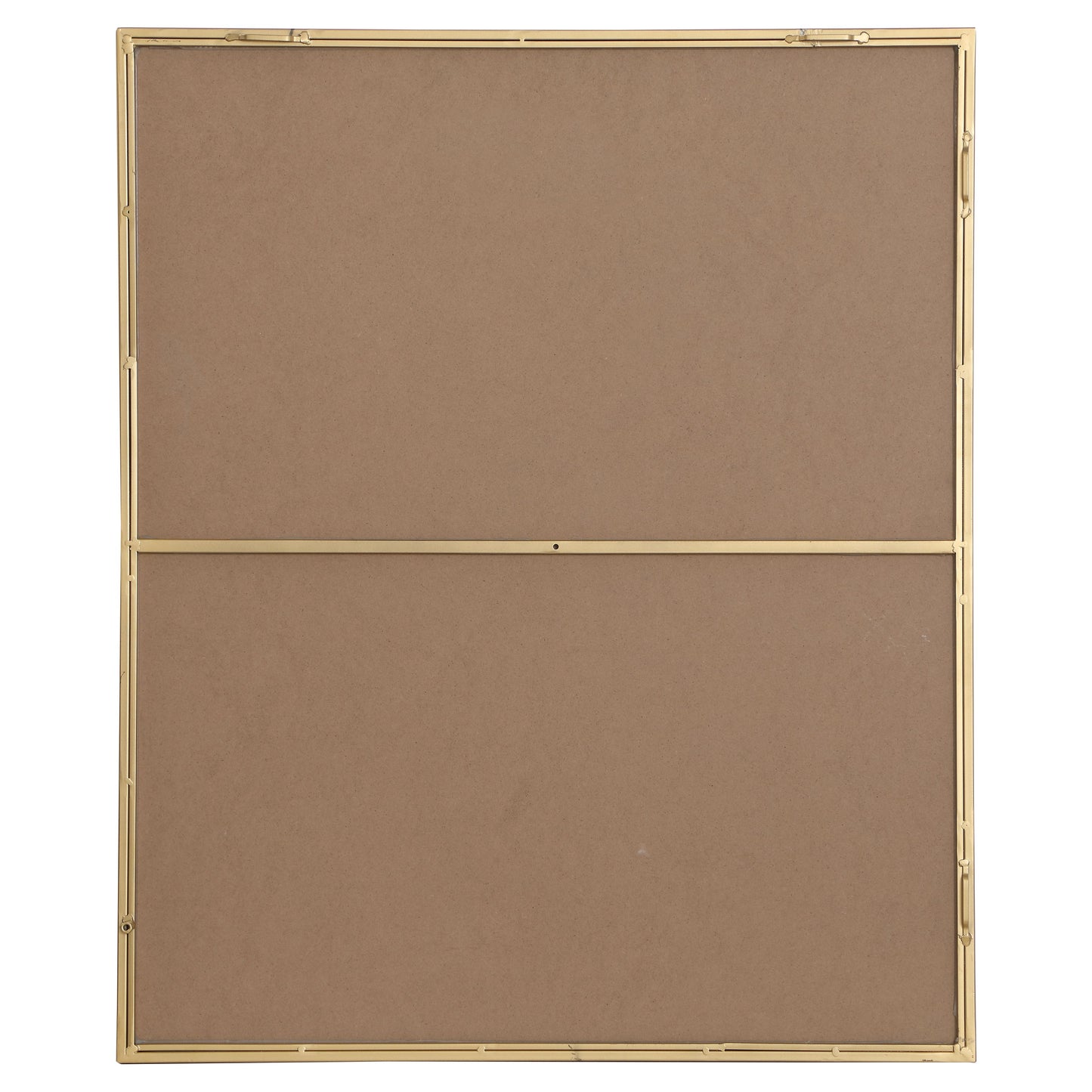 MR43036BR Monet 30" x 36" Metal Framed Rectangular Mirror in Brass