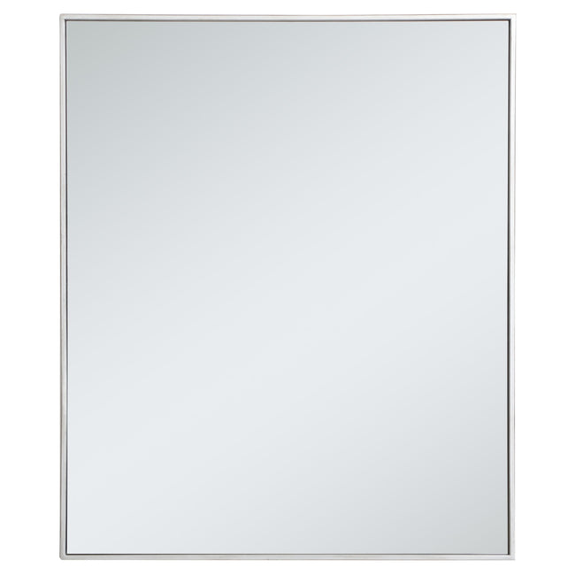 MR43036S Monet 30" x 36" Metal Framed Rectangular Mirror in Silver