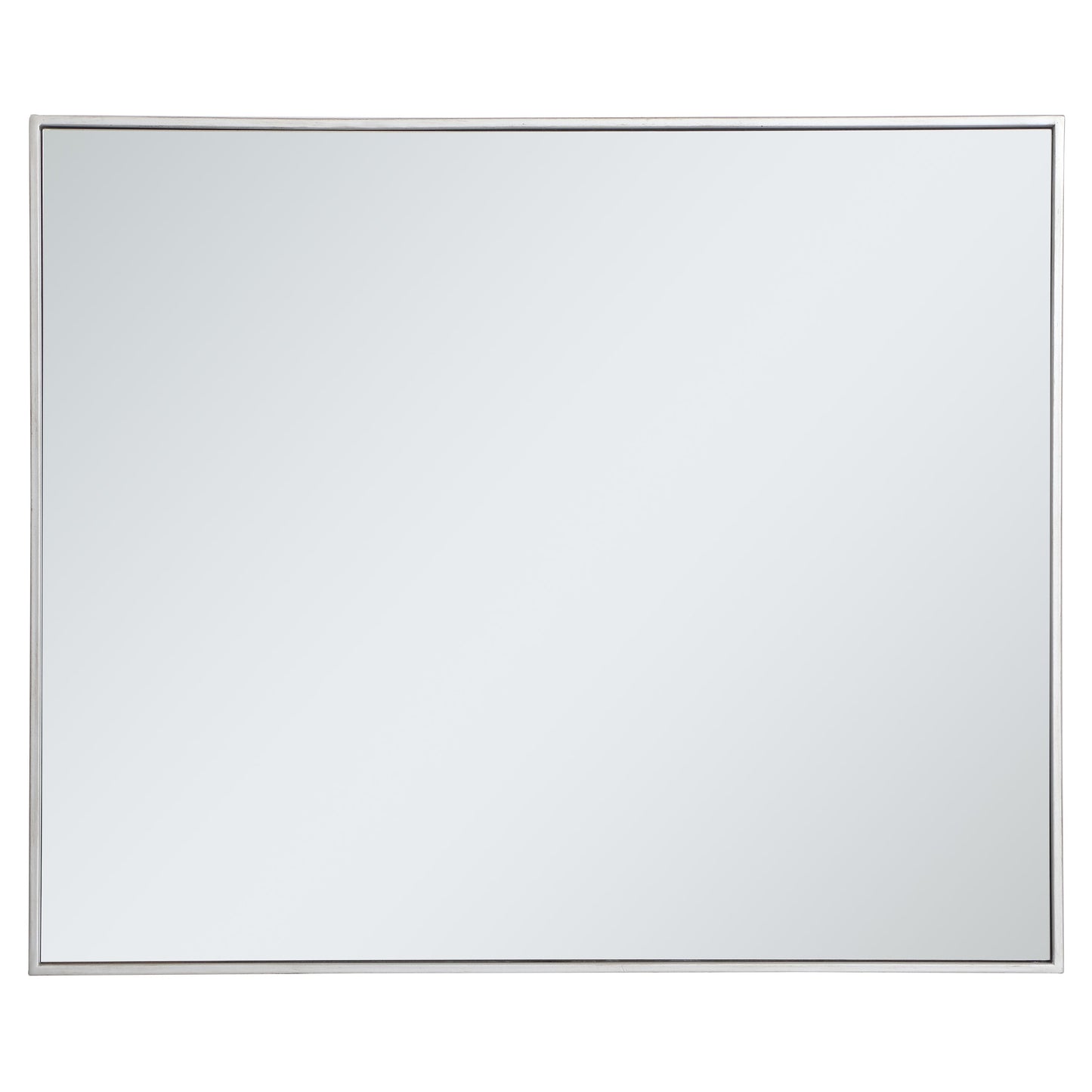 MR43036S Monet 30" x 36" Metal Framed Rectangular Mirror in Silver