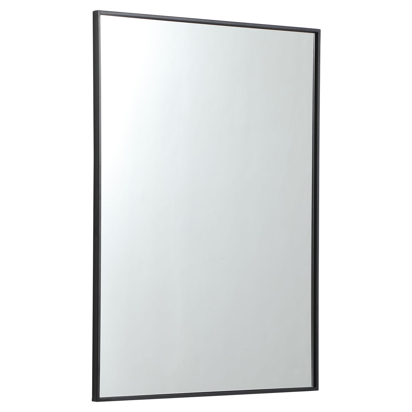 MR43040BK Monet 30" x 40" Metal Framed Rectangular Mirror in Black