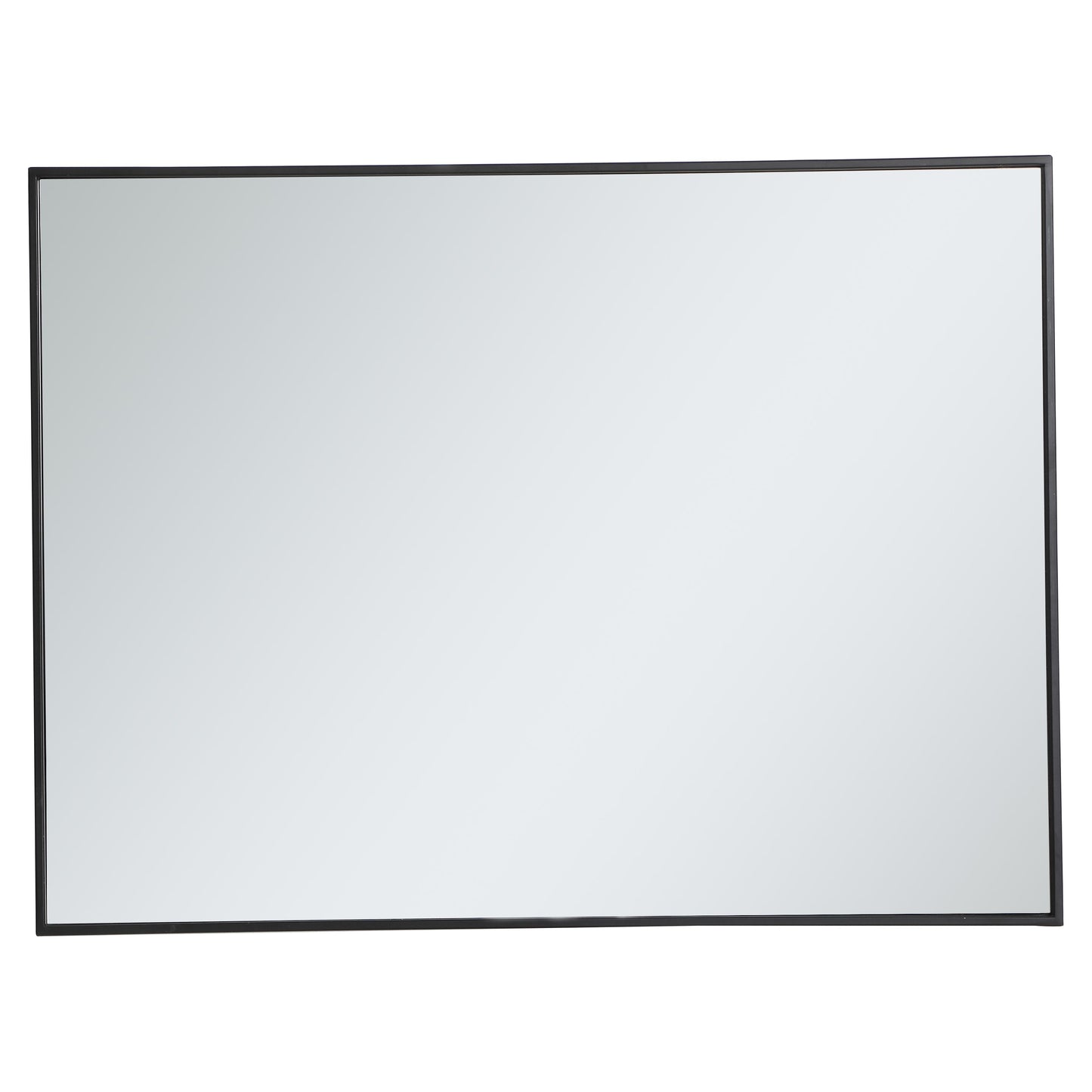 MR43040BK Monet 30" x 40" Metal Framed Rectangular Mirror in Black