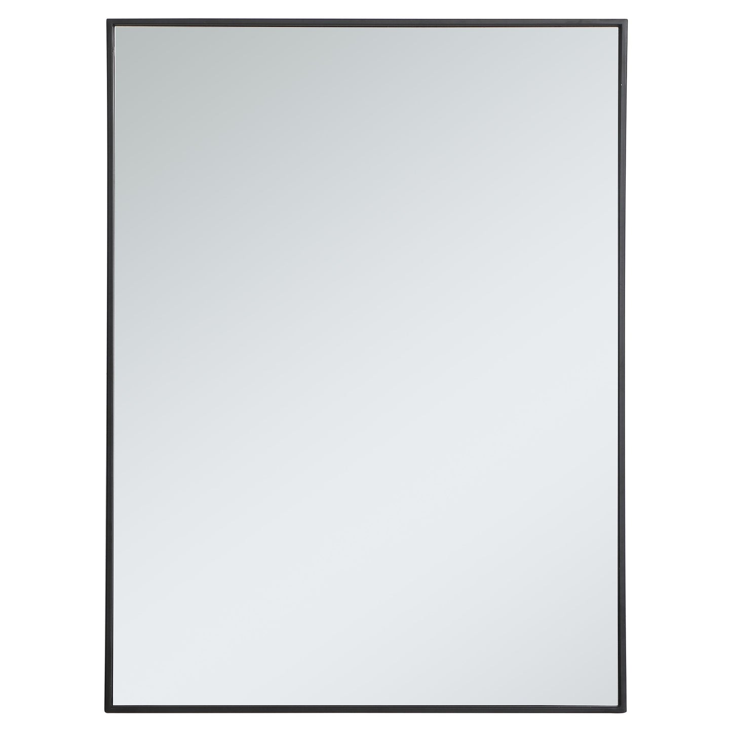 MR43040BK Monet 30" x 40" Metal Framed Rectangular Mirror in Black