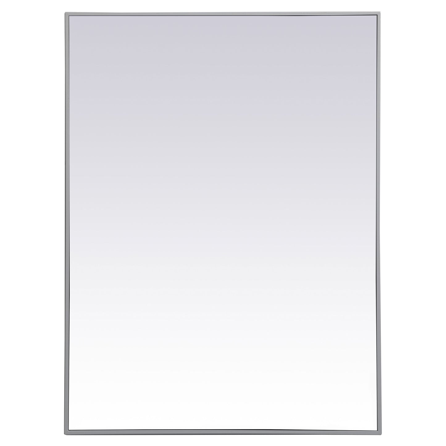 MR43040GR Monet 30" x 40" Metal Framed Rectangular Mirror in Grey