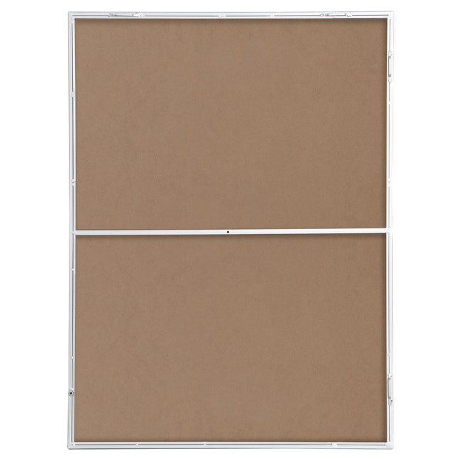 MR43040S Monet 30" x 40" Metal Framed Rectangular Mirror in Silver