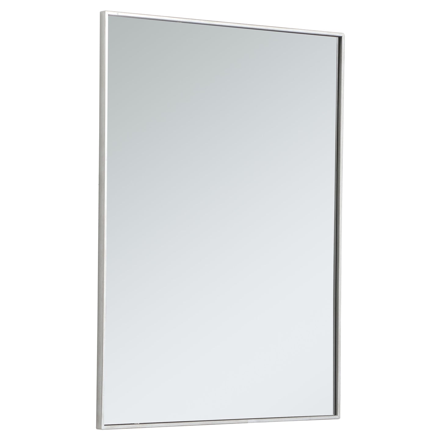MR43040S Monet 30" x 40" Metal Framed Rectangular Mirror in Silver