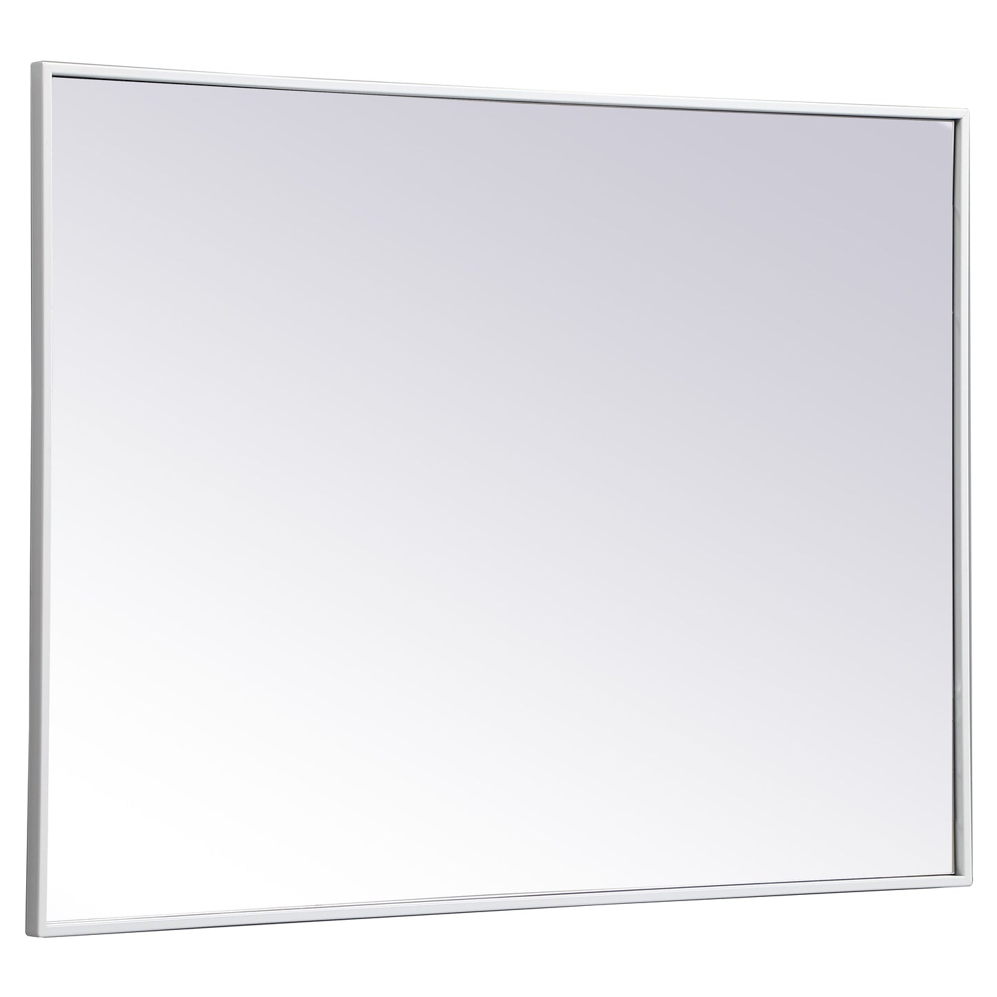MR43040WH Monet 30" x 40" Metal Framed Rectangular Mirror in White