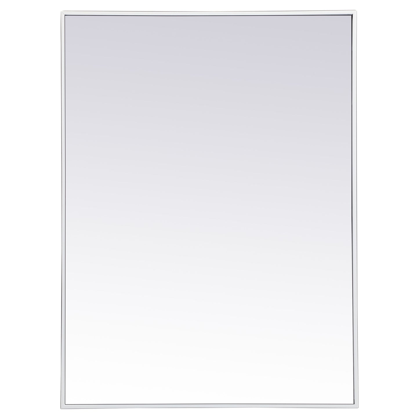 MR43040WH Monet 30" x 40" Metal Framed Rectangular Mirror in White