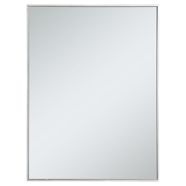 MR43040S Monet 30" x 40" Metal Framed Rectangular Mirror in Silver