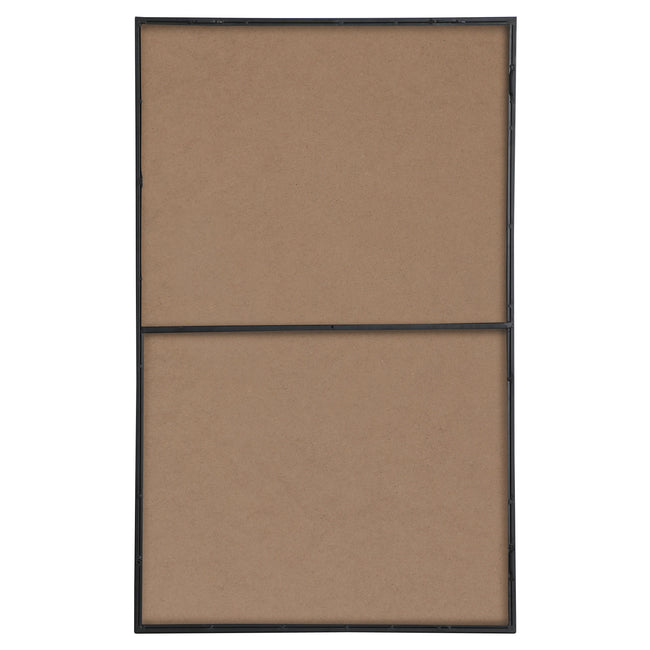 MR43048BK Monet 30" x 48" Metal Framed Rectangular Mirror in Black