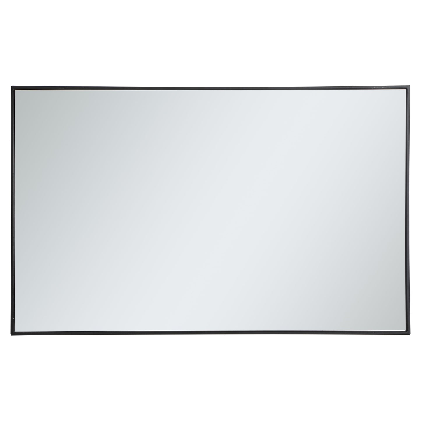 MR43048BK Monet 30" x 48" Metal Framed Rectangular Mirror in Black