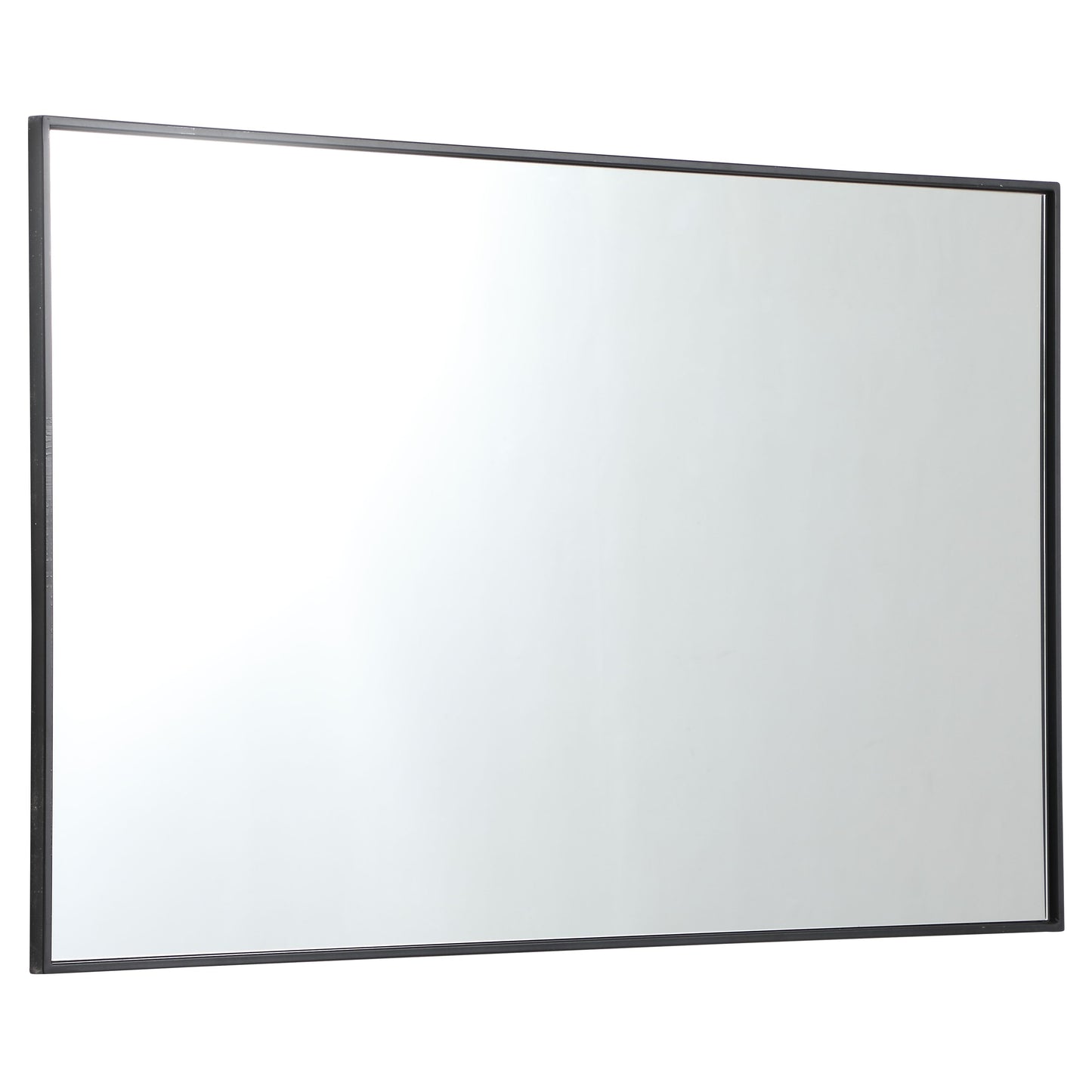 MR43048BK Monet 30" x 48" Metal Framed Rectangular Mirror in Black