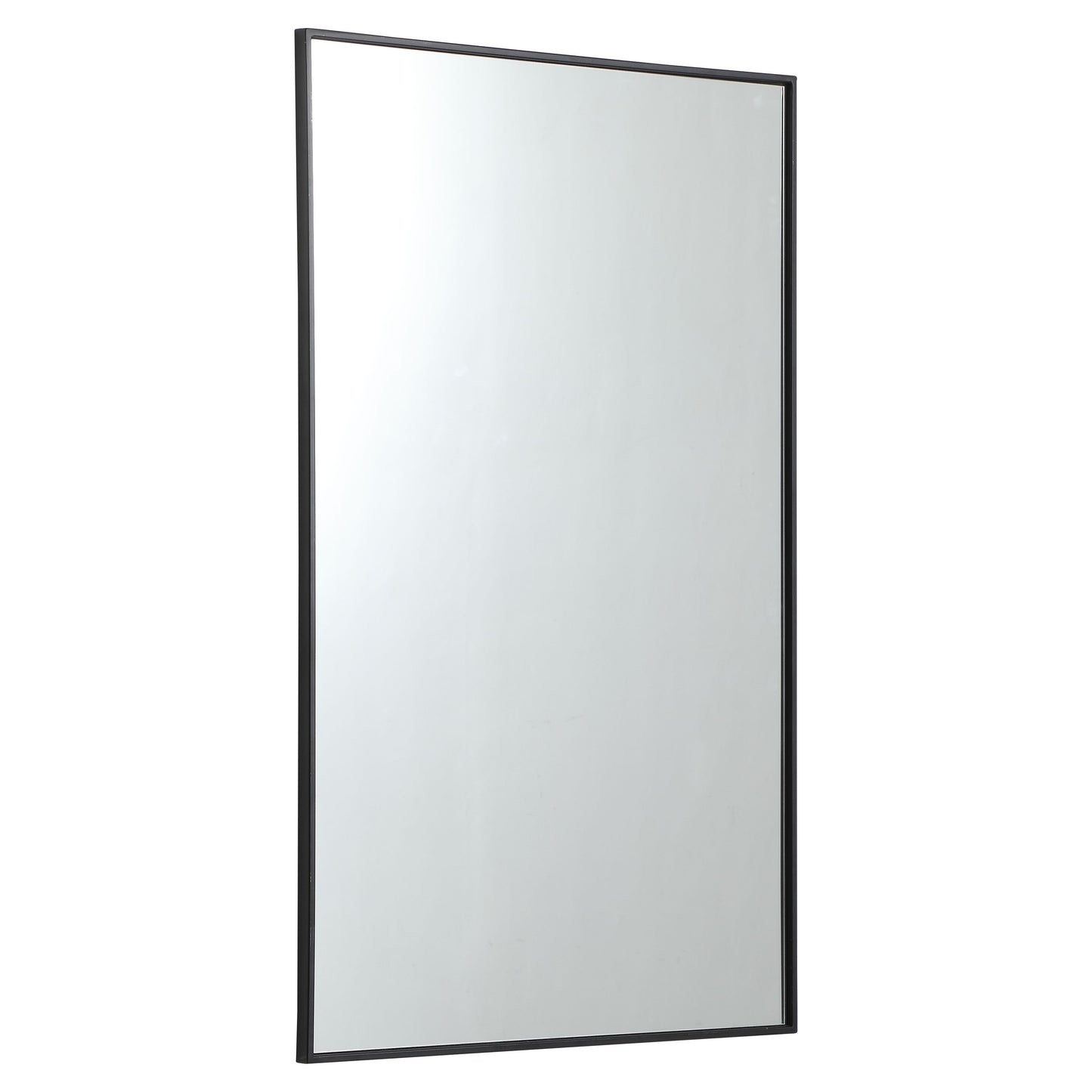 MR43048BK Monet 30" x 48" Metal Framed Rectangular Mirror in Black