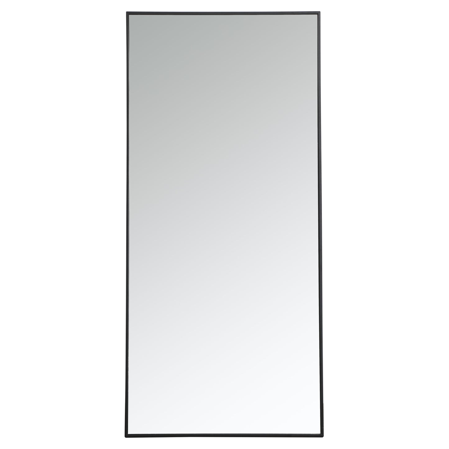 MR43060BK Monet 30" x 60" Metal Framed Rectangular Mirror in Black