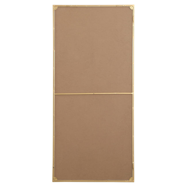 MR43060BR Monet 30" x 60" Metal Framed Rectangular Mirror in Brass