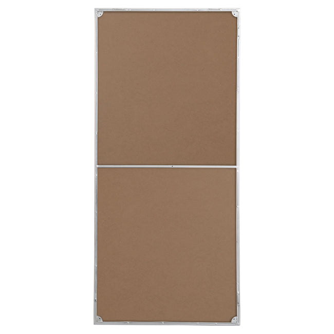 MR43060S Monet 30" x 60" Metal Framed Rectangular Mirror in Silver