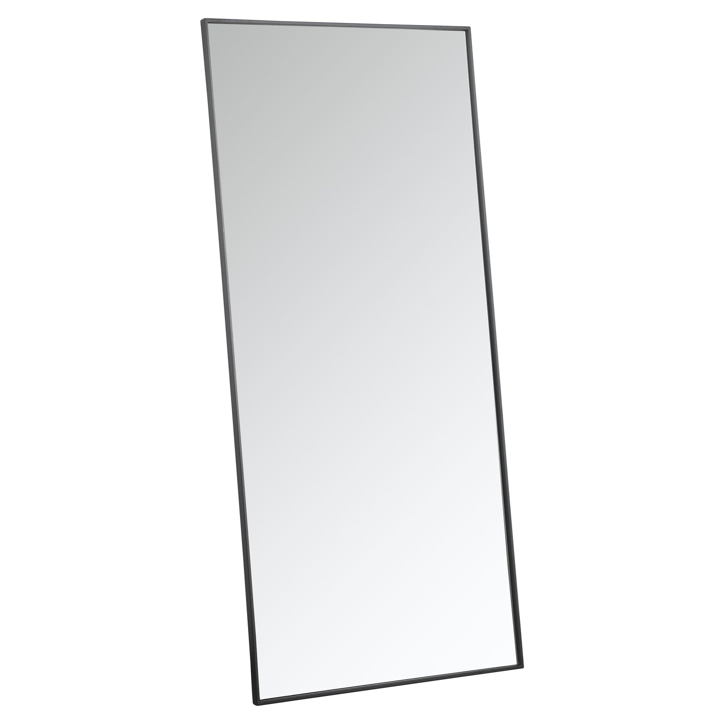 MR43060BK Monet 30" x 60" Metal Framed Rectangular Mirror in Black