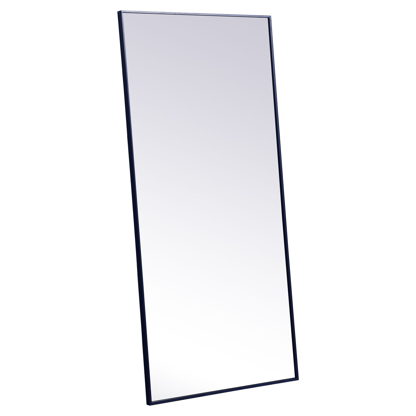 MR43060BL Monet 30" x 60" Metal Framed Rectangular Mirror in Blue