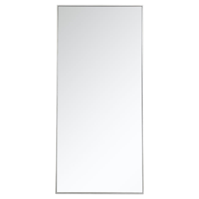 MR43060S Monet 30" x 60" Metal Framed Rectangular Mirror in Silver