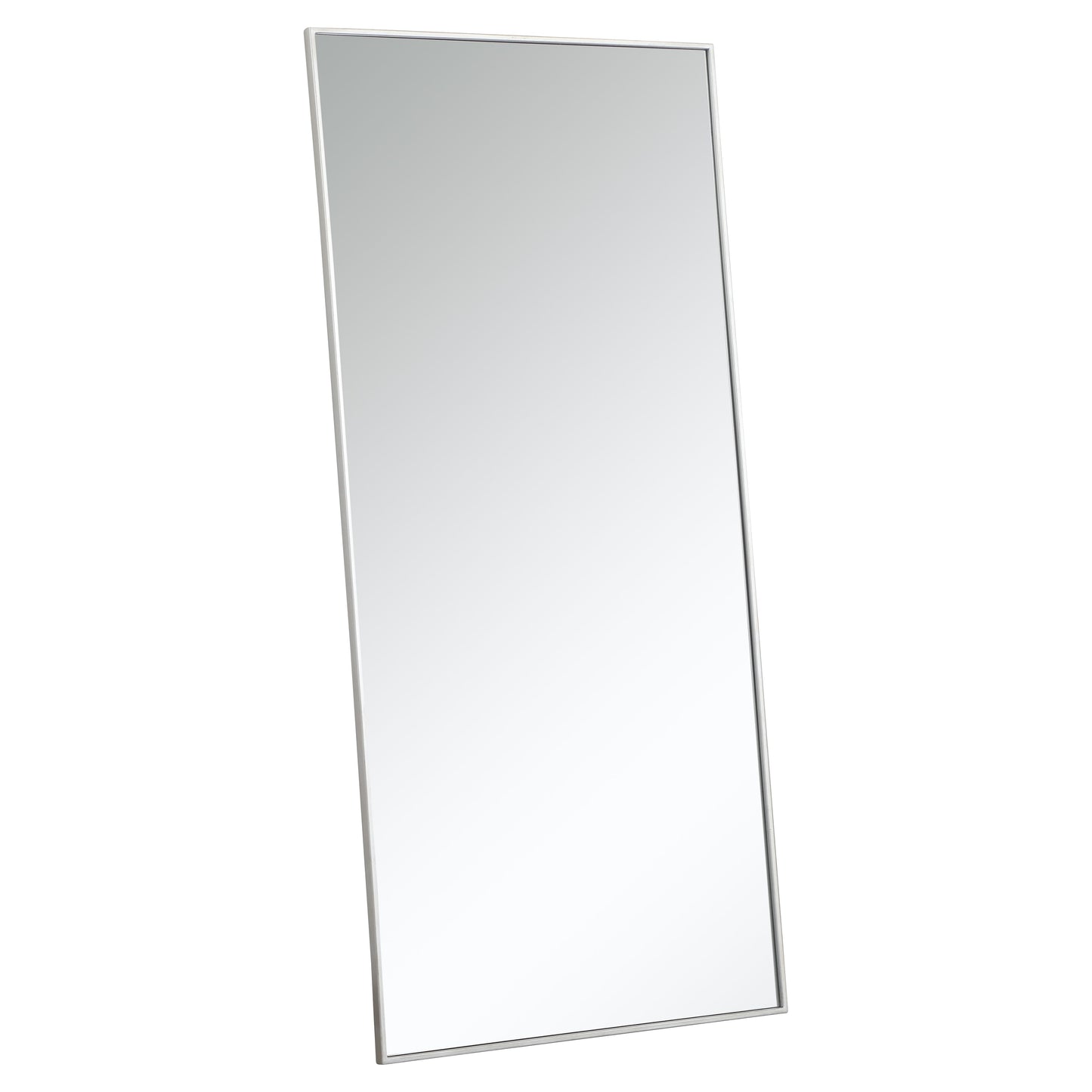 MR43060S Monet 30" x 60" Metal Framed Rectangular Mirror in Silver